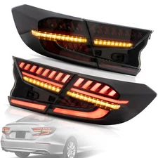 VLAND SMOKED FULL LED Tail Lights For 2018-2022 Honda Accord 10th w/ Sequential