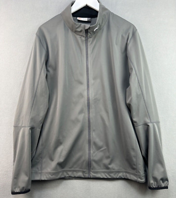 KJUS Jacket Dweight Softshell Full ZipMens Large Gray Golf Performance Polartec