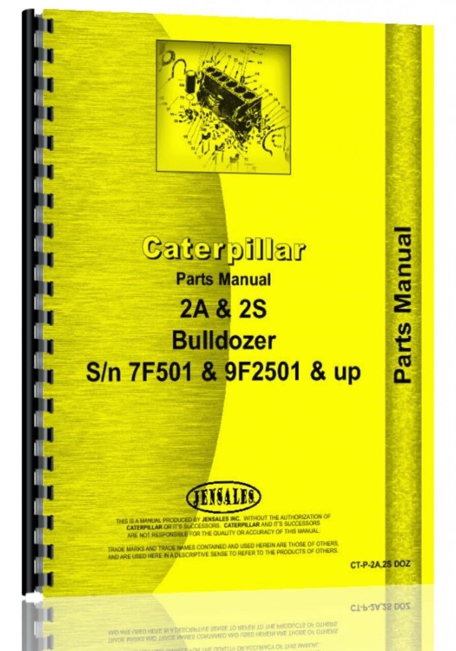 Caterpillar 2A Bulldozer Attachment Parts Manual Guide  