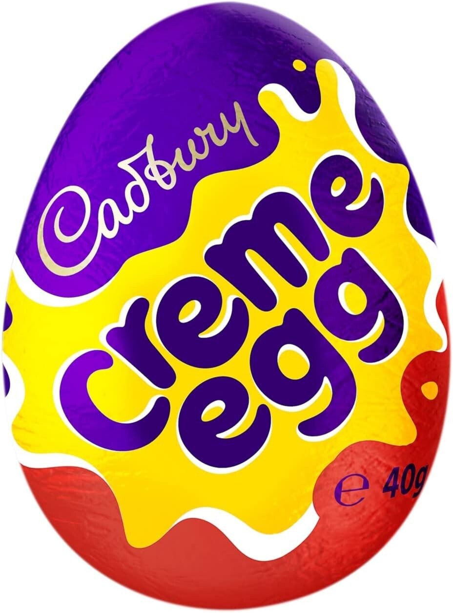 Cadbury Easter Creme Egg (Pack of 48) Milk Chocolate Filled With Creamy