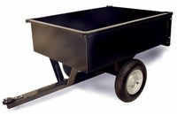Lawn Dump Trailer Cart Steel Rolling Wheelbarrow Garden Utility Hauling Farm Lawn Dump Trailer Cart Steel Rolling Wheelbarrow Garden Utility Hauling Farm