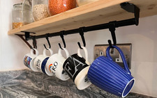 Kitchen  rail cup mug holder 60CM  under shelf cup holder / cup hooks / holder