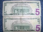 LOT OF TWO FIVE DOLLAR FEDERAL RESERVE NOTES WITH FIVE-OF-A-KIND SERIAL NUMBERS! — photo 6
