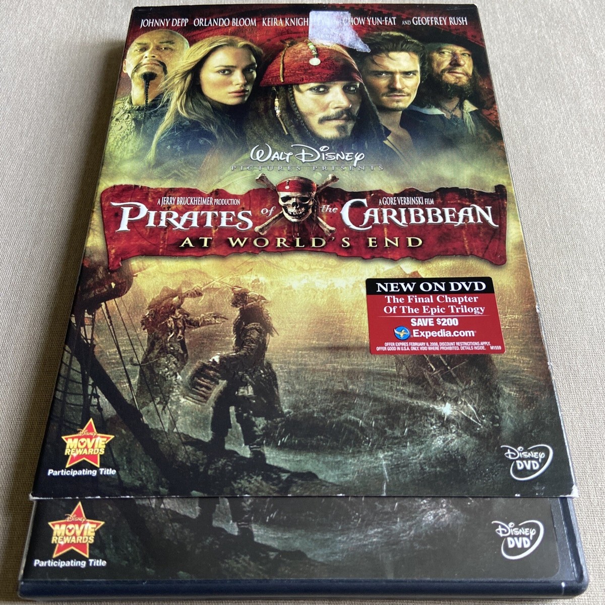 Pirates of the Caribbean: At World's End (DVD, 2007) W/ Slipcover