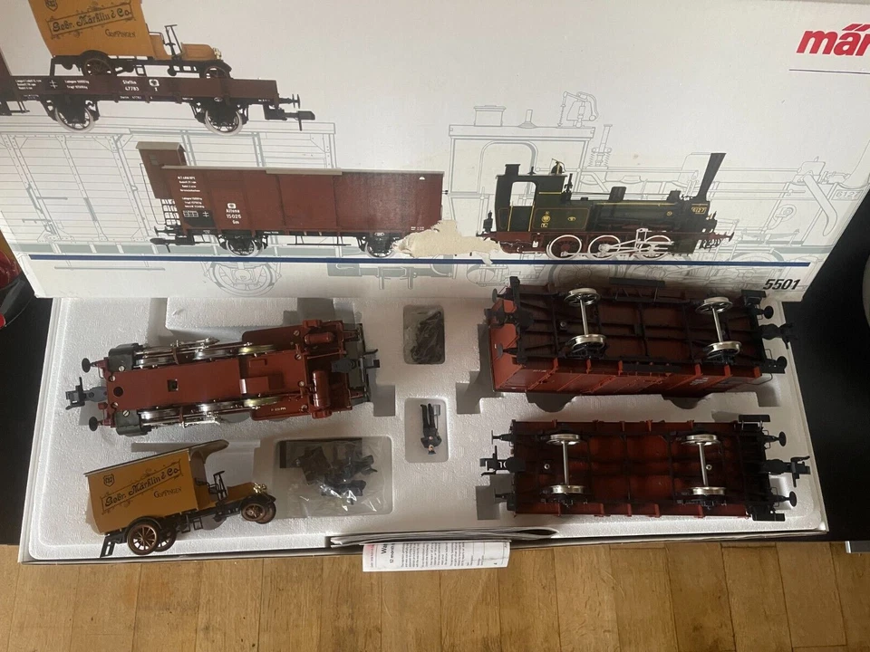 Spur 1 Märklin 5501 Set Jubiläumszug T3 der KEPV   TOP + OVP - Bild 3 von 4