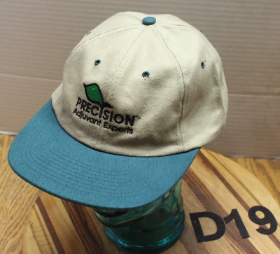 PRECISION ADJUVANT EXPERTS HAT AGRICULTURE FARMING TAN/GREEN ADJUSTABLE VGC D19