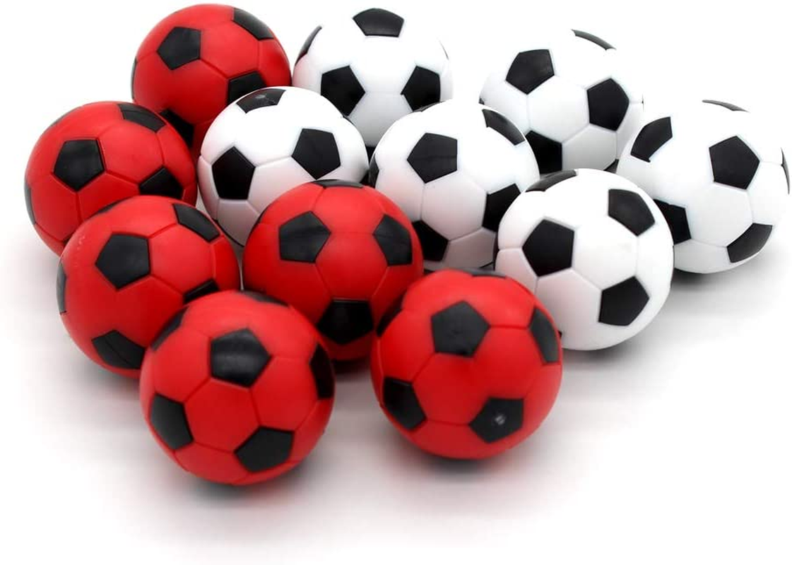BQSPT Foosball Balls Foose Balls 12 Packs,Table Soccer Balls Red and