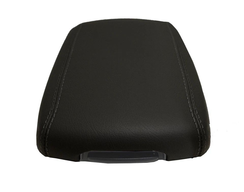 Se adapta a Kia Sportage 2017-2020 PVC cuero consola central tapa reposabrazos cubierta negra Foto 2 de 4