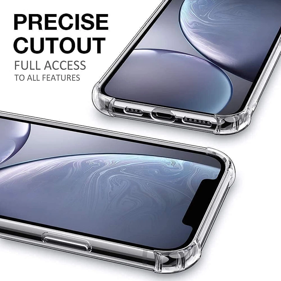 Clear Shockproof Bumper Case For iPhone 16 15 14 13 12 Pro Max 11 Pro  XR XS 8 - Image 2 of 4