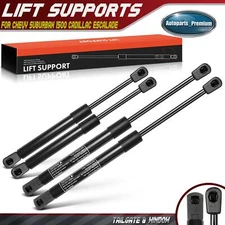 4x Rear Tailgate & Window Lift Supports Shock for Chevy Suburban Tahoe GMC Yukon