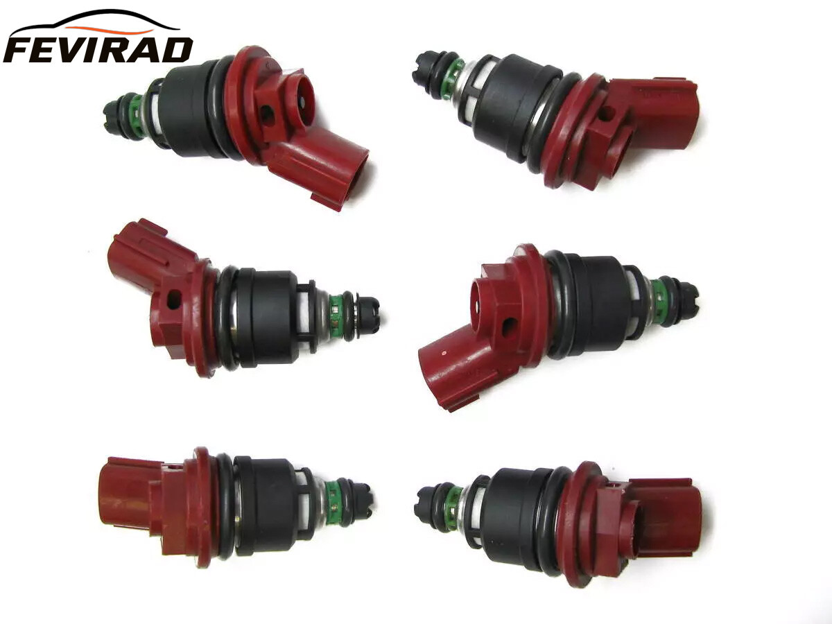x6 OEM JECS Fuel Injectors For 1993-1997 Nissan 300ZX, Infiniti