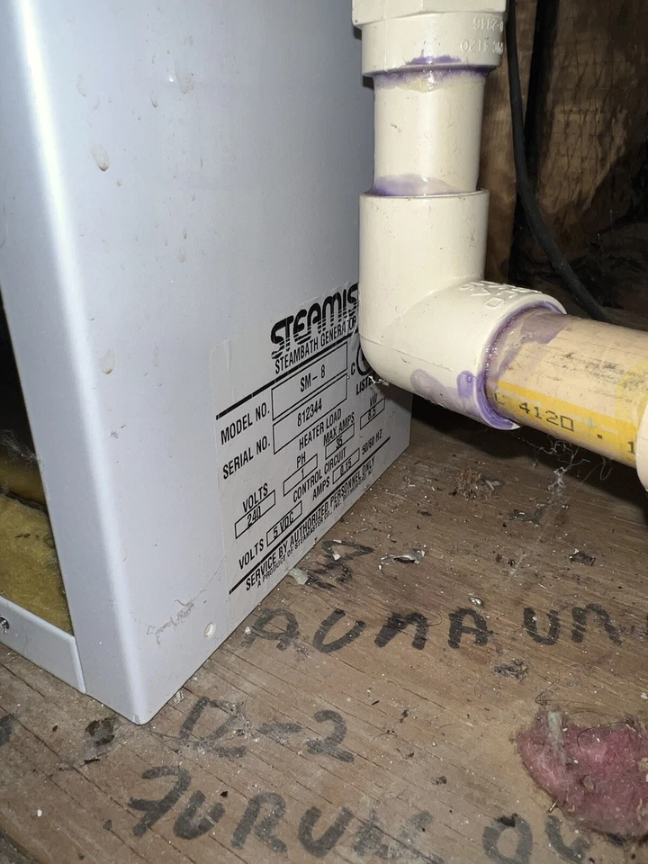 Steamist SM-8 NECESITA ELEMENTO CALEFACTOR NUEVO - Para piezas Foto 3 de 4