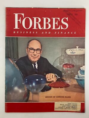 VTG Forbes Magazine February 1 1962 Decker of Corning Glass