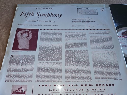 ASD 267 W/g (1958) Ed1- ANDRE CLUYTENS /BPO -BEETHOVEN 5th & 'LEONORE' O/T-Nm/Vg - Picture 6 of 6
