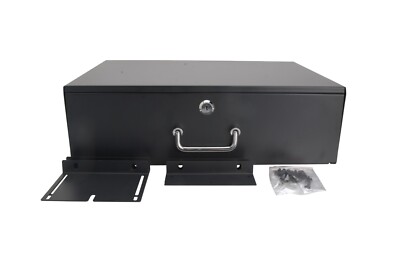 3U 19  Drawer Rack Mount, Deep Drawer, DJ or IT Equipment Storage Case w/Lock