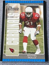 2005 Bowman #127 Antrel Rolle Rookie Card Arizona Cardinals