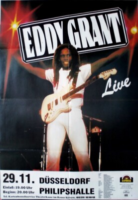 GRANT, EDDY - EQUALS - 1984 - In Concert - Going for Broke - Poster - Düsseldorf
