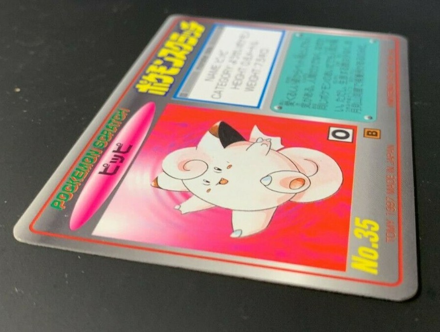 Clefairy scratch card TOMY No 18 pocket monster F/S Japanese