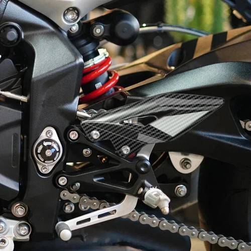 For Triumph Street Triple 660s/765/R/RS 2016-24 Carbon Fiber Heel Plates Guards - Picture 3 of 4