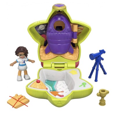 Mattel Polly Pocket Tiny Pocket Places Rockin' Science Compact Playset