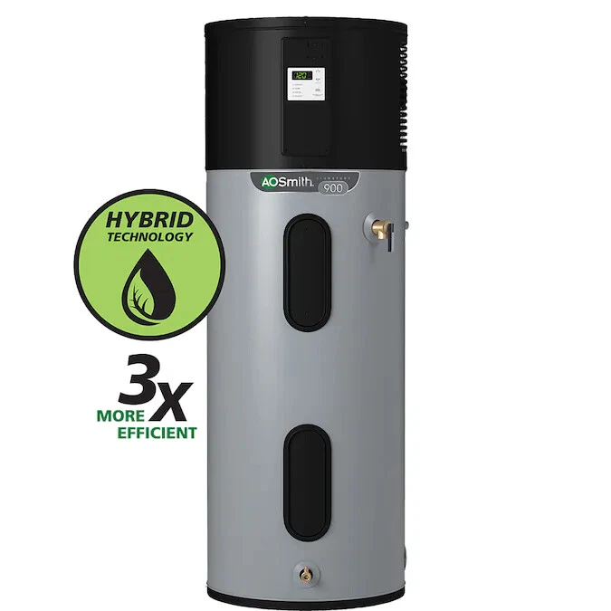 AO SMITH 50 GAL TALL ELECTRIC WATER HEATER WITH HYBRID HIGH EFFICIENCY HEAT  PUMP | eBay