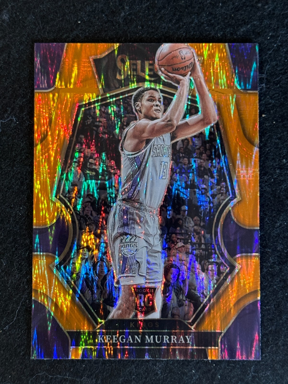 2022 Panini Select Premier Level Orange Flash Prizm Keegan Murray #197 Rookie RC