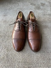 JOHNSTON AND MURPHY - MELTON CAP TOE - BROWN / TAN - SIZE 8