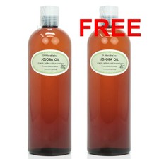 16 oz Jojoba Oil Pure Buy One Get One FREE for Skin Hair Face Nails Lips Beard