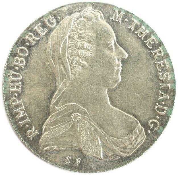 ❦ Hukumari ❦様 1 THALER 1780 Austrian Maria Theresa Silver Restrike Coin 28.06G