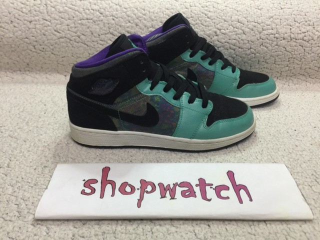 jordan retro 13 black purple and teal