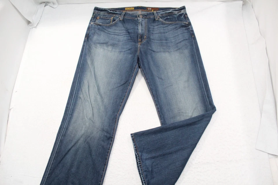 Adriano Goldschmied The Hero Relaxed Straight Denim Jeans USA MADE Mens 40 x 30 - Image 2 of 4