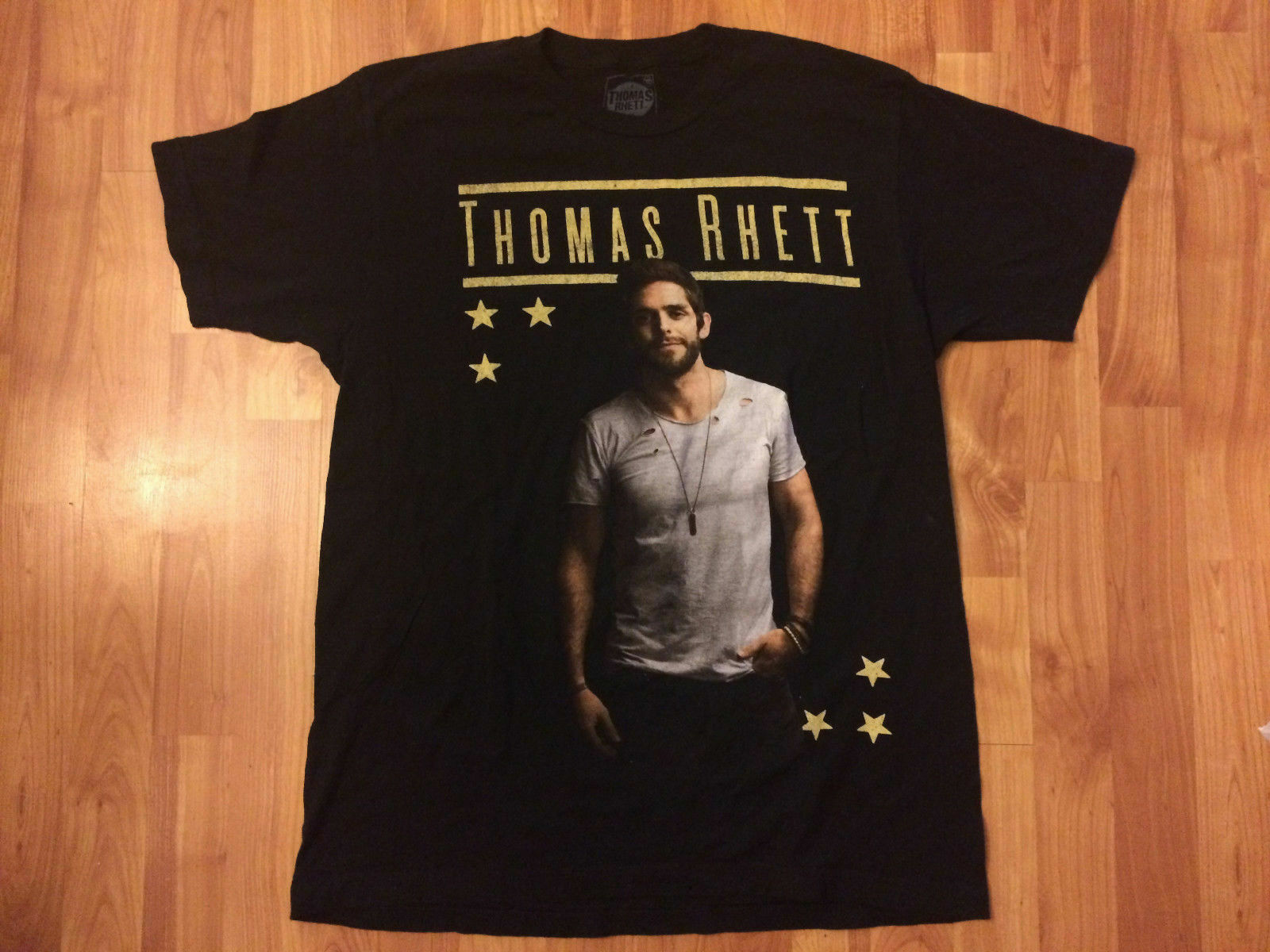 Thomas Rhett 2016 Tour Concert Original Country Music Black T Shirt Size L