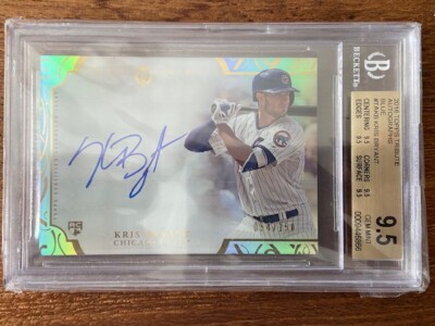 2015 Topps Tribute, Kris Bryant, Auto Rookie, BGS 9.5/10 # 054/150 