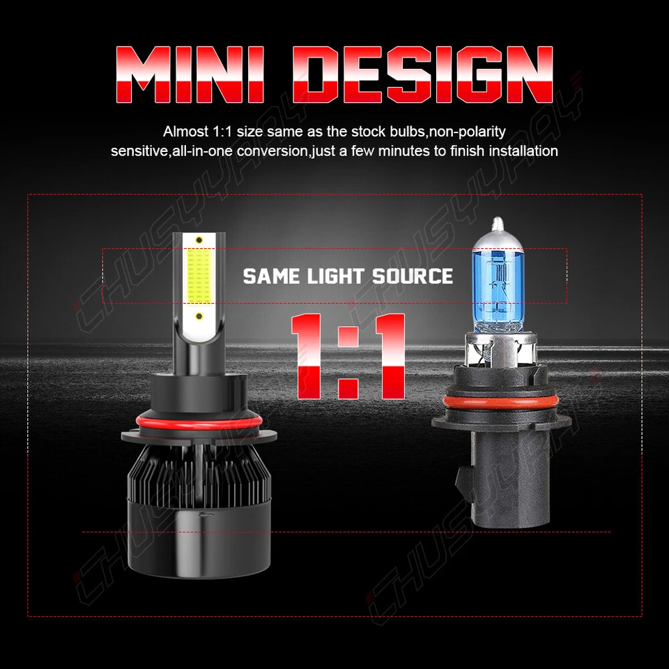 2x LED Headlight Light Bulb For International Harvester 4100 4200 4300 4400 8500 - Image 3 of 4