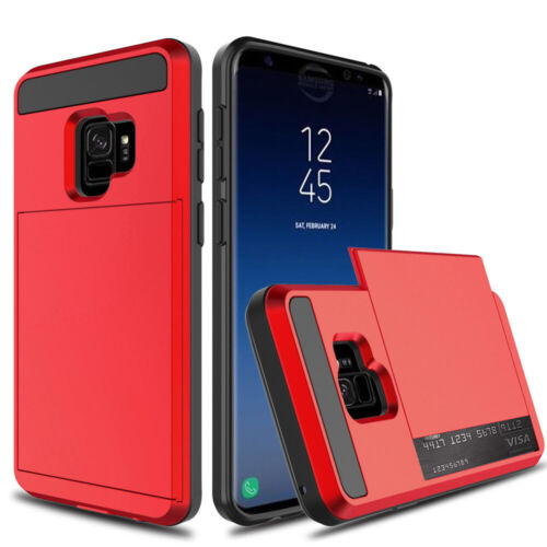 For Samsung Phone Case Slide Card Slot Wallet Heavy Duty Shockproof Armor Cover - Picture 19 of 22