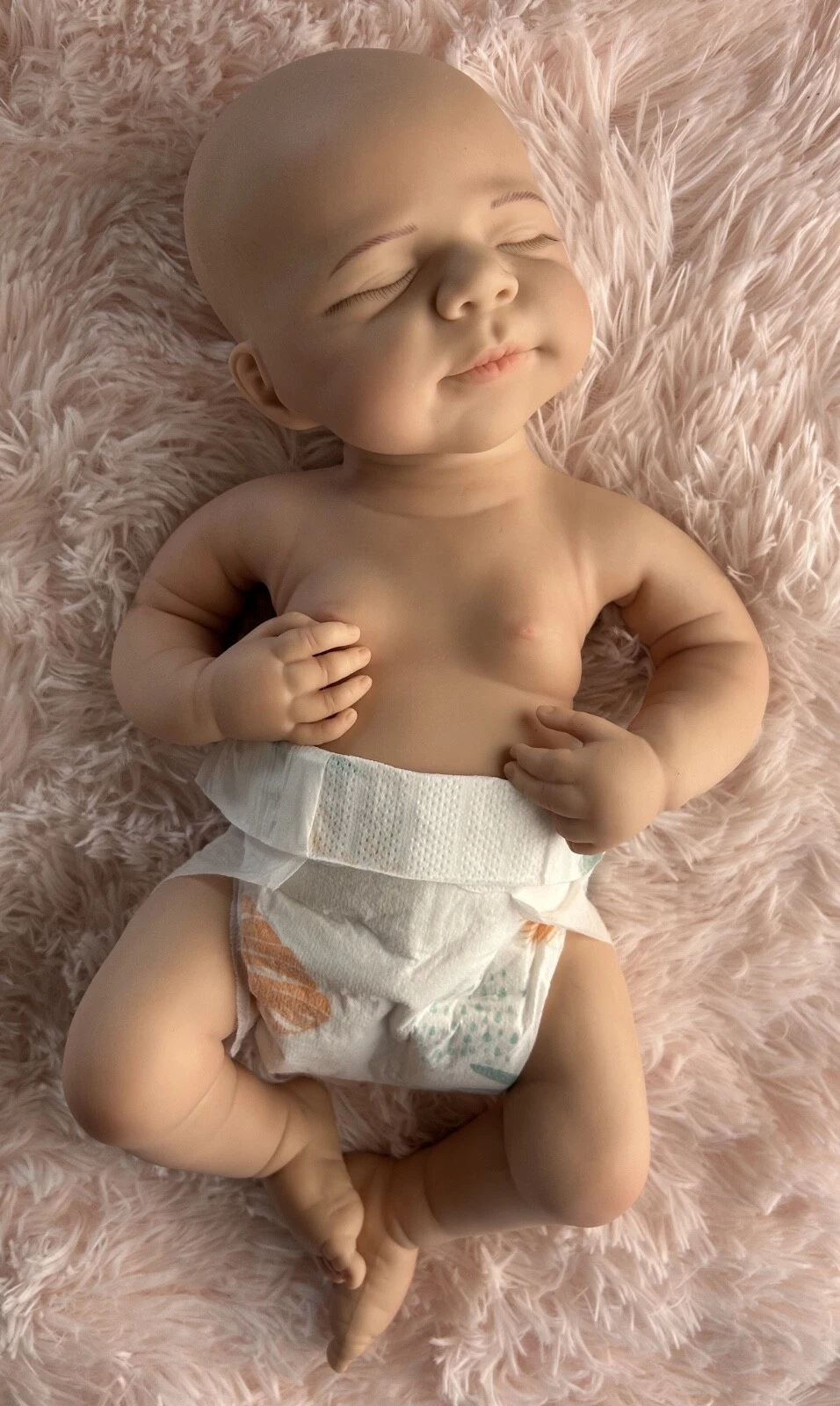 Realistic 18.5-inch Silicone Reborn Baby Boy Doll Pascale 6.8lb Newborn