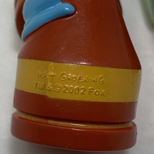 2002 The Simpsons 3D Red Chess Figures / Replacement Pieces / Cake Toppers -Bart - Picture 8 of 12