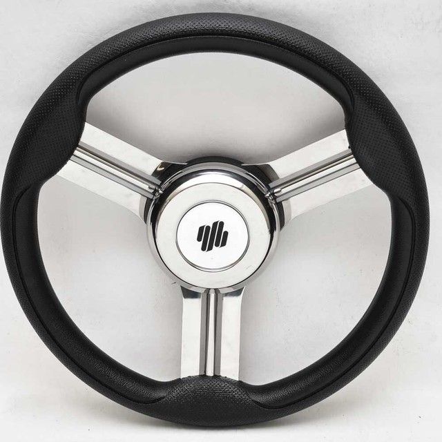 Uflex Boat Steering Wheel 42843S V20B 13 3/4 Inch Black Stainless eBay