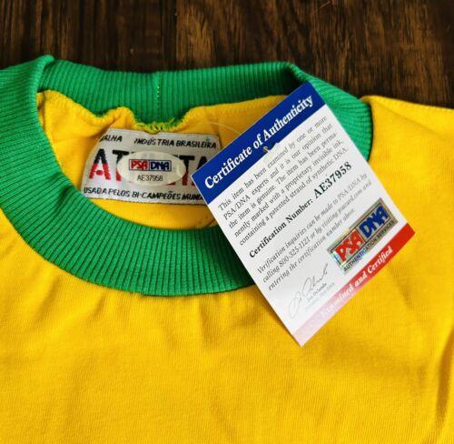 Pele Signed 1970 Brazil Jersey Athleta Front Signed PSA/DNA Coa World Cup - Picture 3 of 4