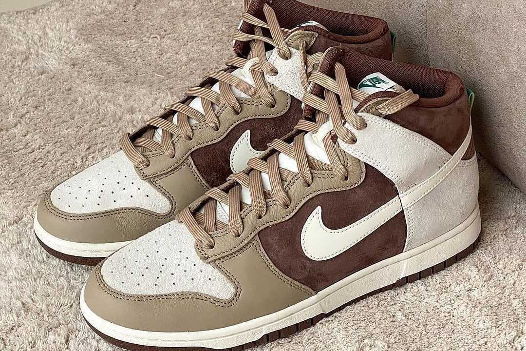 Nike Dunk High PRM Light Chocolate DH5348-100 US 6 - 12 Men