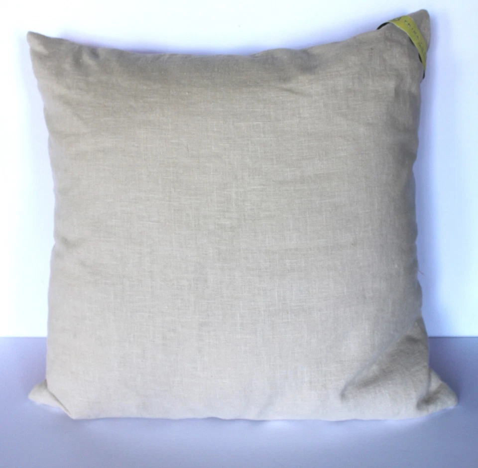 Almohada geométrica bordada tríptica naranja Trina Turk 20x20 nueva sin etiquetas Foto 3 de 4