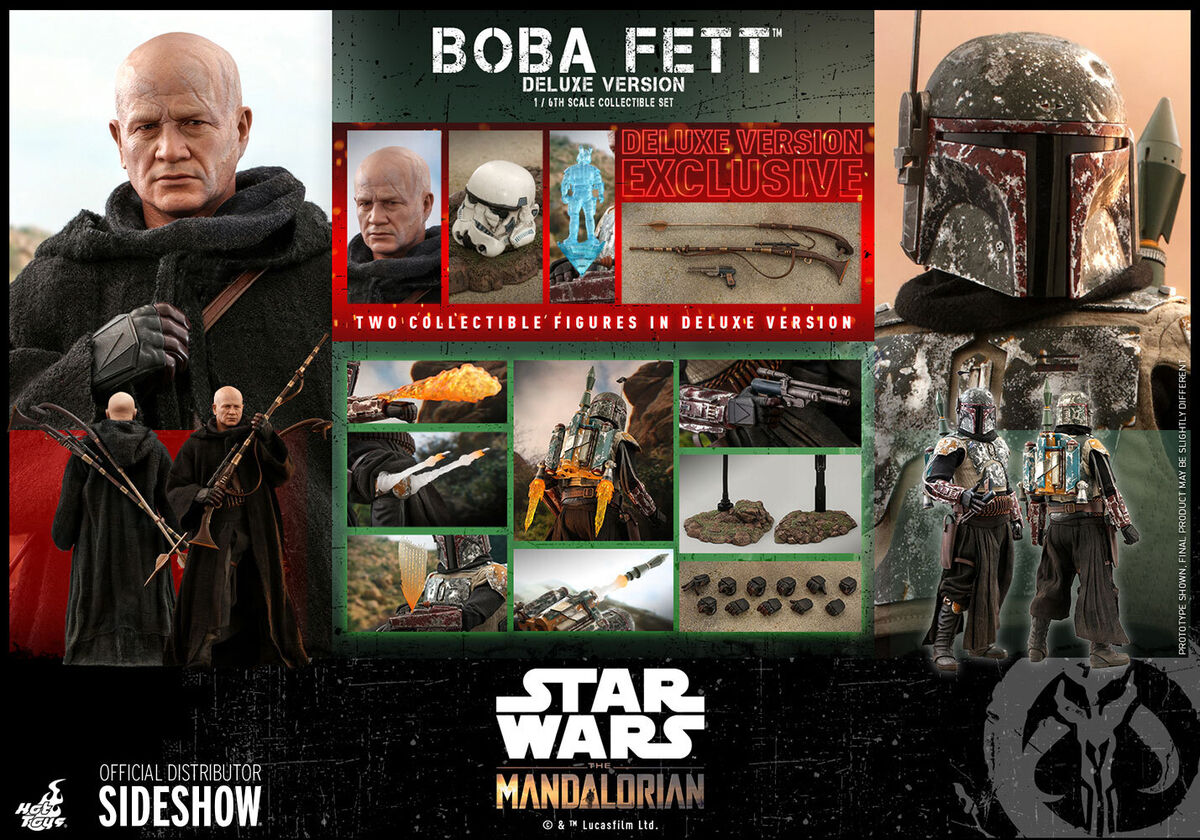 Hot Toys Star Wars Boba Fett Deluxe 1:6 Scale Figure Set The Hot Toys Star Wars Boba Fett Deluxe 1:6 Scale Figure Set The