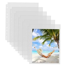 30 Pack Photo Sleeves for 3 Ring Binder - 8X10, for 60 Photos