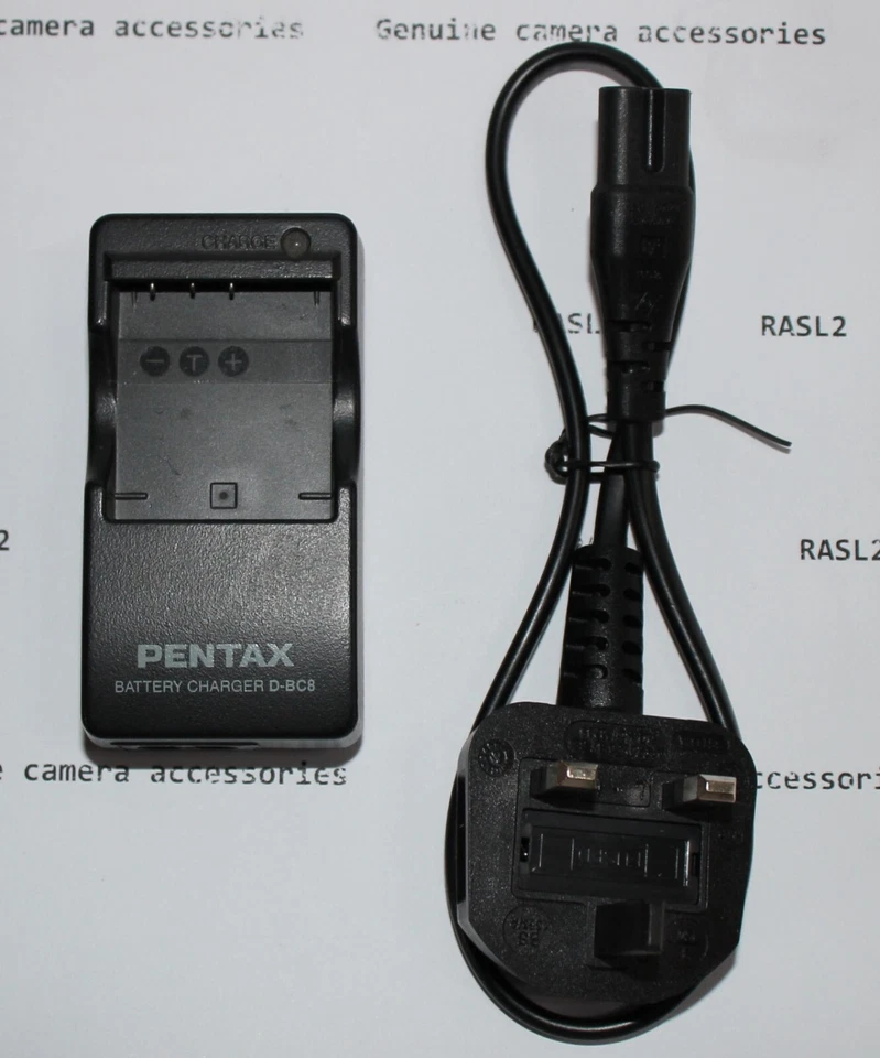 Genuine Pentax D-BC8 charger for D-LI8 D-Li85 Optio S5z S6 S7 SV SVi T10 - Image 2 of 3