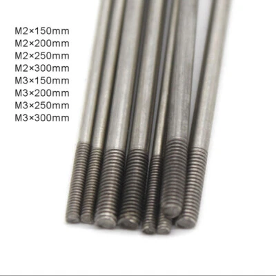 M2 M3 Double End Threaded Stud Bar Rod Metal Bolts Stainless Screws Connector
