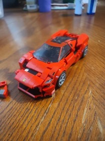 LEGO 76895 Ferrari F8 Tributo Speed Champions Red Car Only Incomplete As-Is