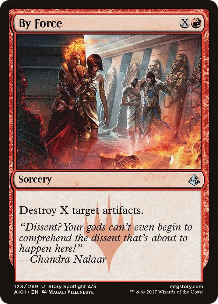 By Force 123 UC Amonkhet Magic: The Gathering NM/M