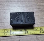 Vintage Letterpress Printing Block Empire State Building