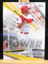2020 Topps Pro Debut Tape-Measure Power #TMP-DC Dylan Carlson Memphis Redbirds