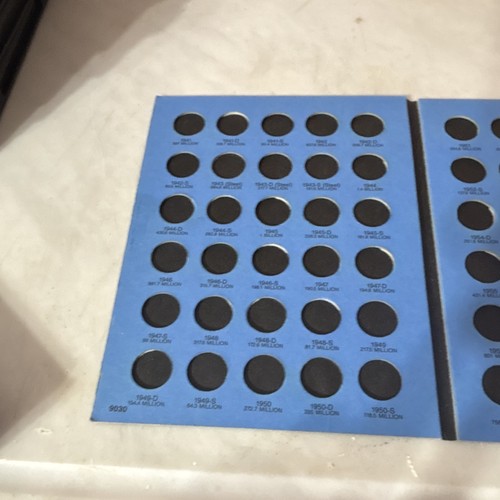 Whitman Lincoln Cents Coin Album Folder 1941 to 1974 Number Two Blue Folder